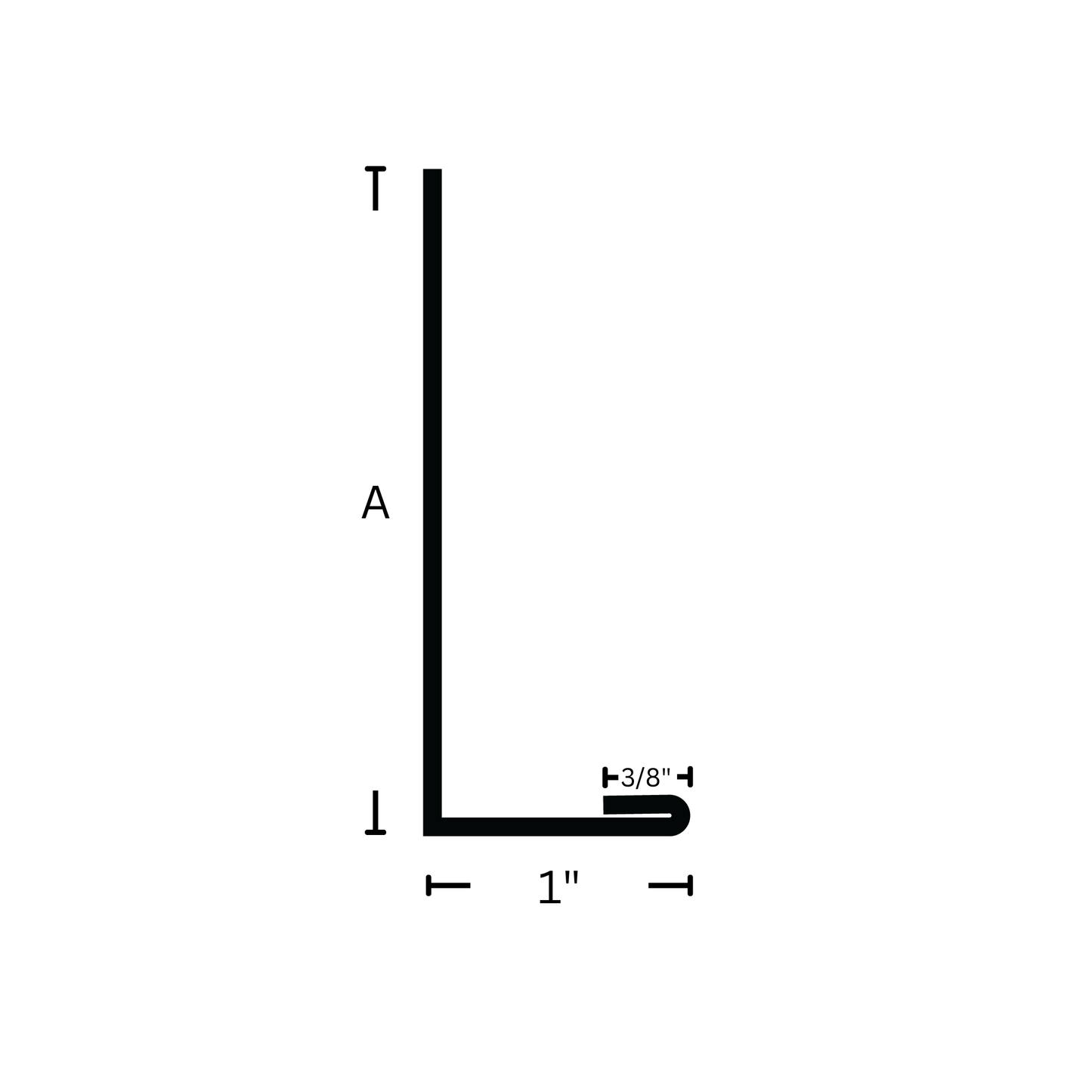 L shape ceiling grid with dimensions