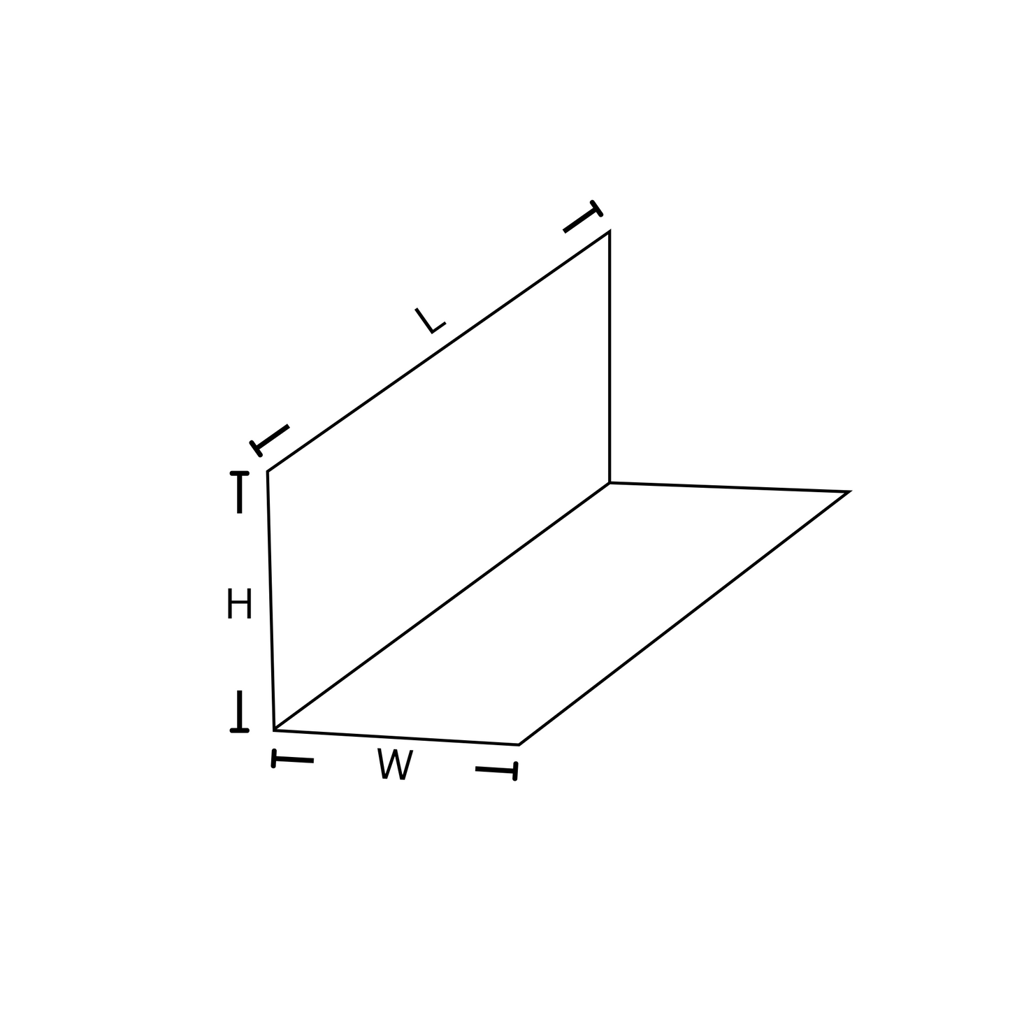 Step flashing with dimensions