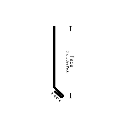 Counter Flashing with dimensions