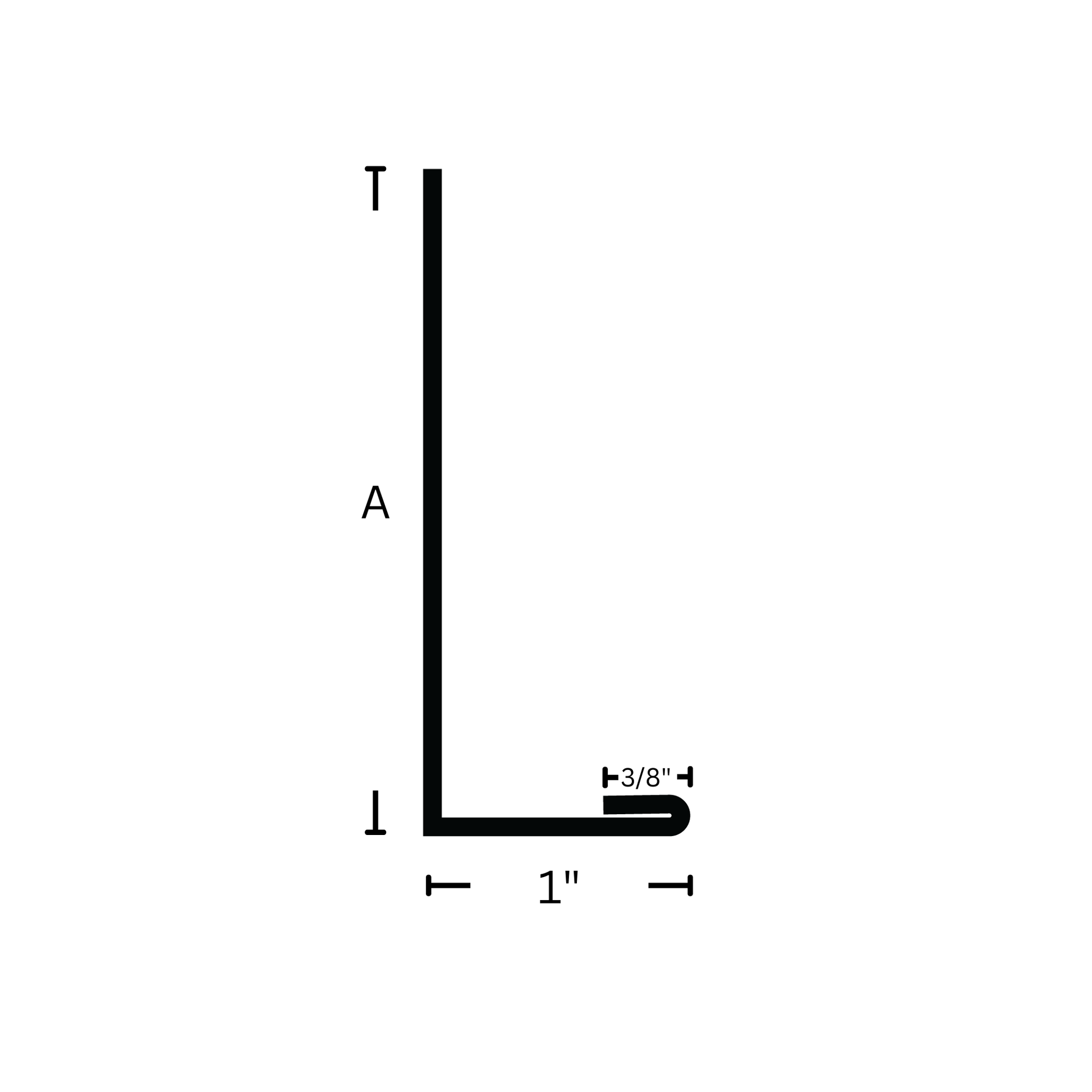 L shape ceiling grid with dimensions