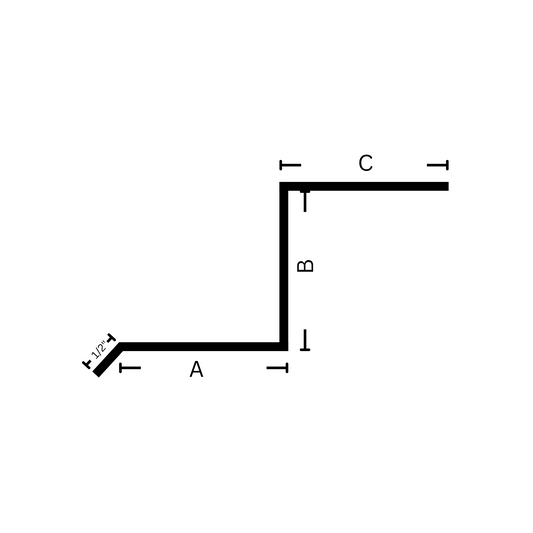 Z Closure with kick with dimensions